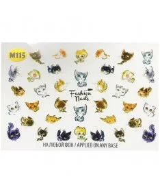 اسلایدر (لنز) ناخن فشن نیلز FASHION NAILS M115