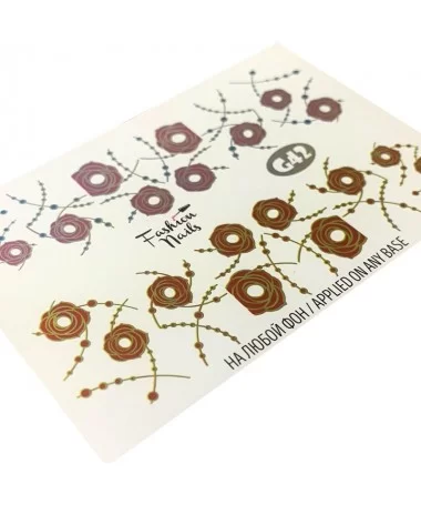 اسلایدر (لنز) ناخن فشن نیلز FASHION NAILS G42