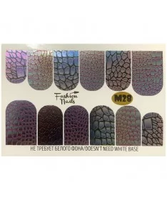 اسلایدر (لنز) ناخن فشن نیلز FASHION NAILS M28