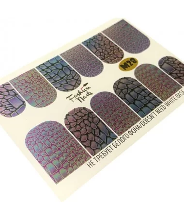 اسلایدر (لنز) ناخن فشن نیلز FASHION NAILS M28