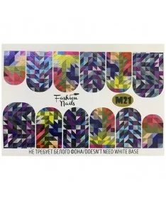 اسلایدر (لنز) ناخن فشن نیلز FASHION NAILS M21