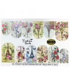 اسلایدر (لنز) ناخن فشن نیلز FASHION NAILS M100