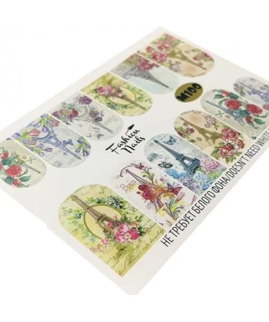 اسلایدر (لنز) ناخن فشن نیلز FASHION NAILS M100