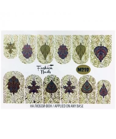 اسلایدر (لنز) ناخن فشن نیلز FASHION NAILS M218