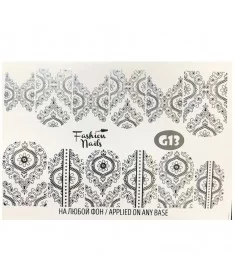 اسلایدر (لنز) ناخن فشن نیلز FASHION NAILS G13