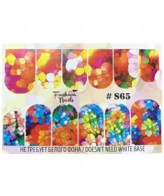 اسلایدر (لنز) ناخن فشن نیلز FASHION NAILS S65
