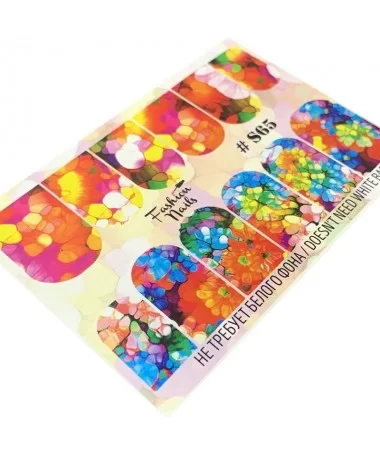 اسلایدر (لنز) ناخن فشن نیلز FASHION NAILS S65