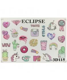 اسلایدر (لنز) ناخن فشن نیلز FASHION NAILS 3D115