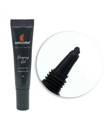 استمپینگ ژل طراحی ناخن یونی کرن UNICORN کد:1