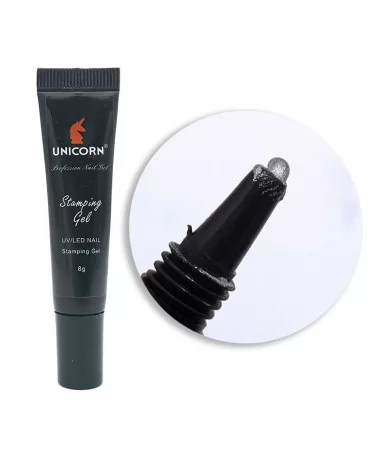 استمپینگ ژل طراحی ناخن یونی کرن UNICORN کد:3