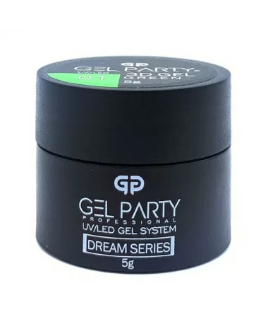 ژل آدامسی طراحی ناخن GEL PARTY GREEN 01