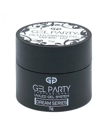 ژل طراحی ناخن ژل پارتی سفید GEL PARTY WHITE 02