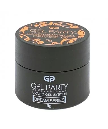 ژل طراحی ناخن کاسه ای ORANGE ژل پارتی GEL PARTY