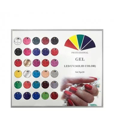 پک 30 عددی ژل 3D کاسه ای طراحی ناخن KOLOR PRO