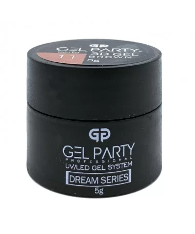 ژل آدامسی طراحی ناخن GEL PARTY BROWN 11