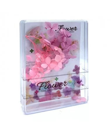 دیزان گل خشک صورتی و یاسی FLOWER