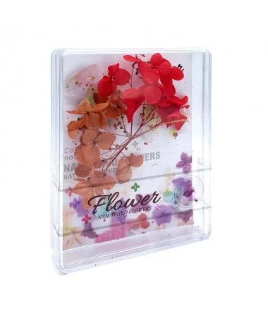 دیزان گل خشک قرمز و قهوه ای FLOWER