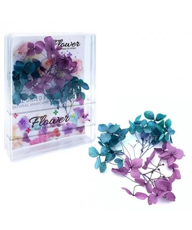 دیزان گل خشک سبز و بنفش FLOWER