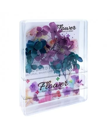 دیزان گل خشک سبز و بنفش FLOWER