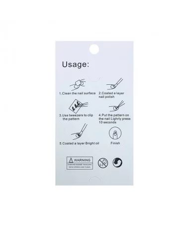 نوار دیزاین منعطف سفید  ناخن