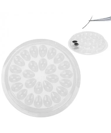 جای طلقی چسب مژه - بسته 10 عددی