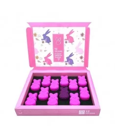 کوکتل پدیکور جابون JABON طرح خرگوش - پک 12 عددی