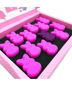 کوکتل پدیکور جابون JABON طرح خرگوش - پک 12 عددی