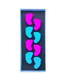 کوکتل پدیکور جابون JABON طرح پا پک 8 عددی