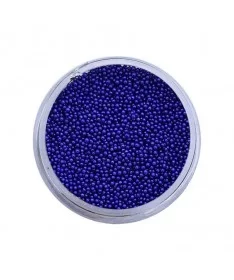 دیزاین خاویار ناخن رنگ سرمه ای