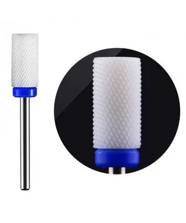 سر سوهان سرامیکی استوانه ای نوار آبی