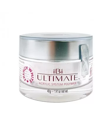 پودر کاشت ناخن آی بی آی IBI FRENCH WHITE 40gr