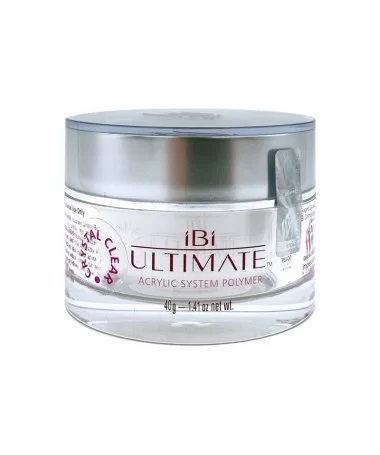 پودر کاشت ناخن آی بی آی IBI CRYSTAL CLEAR 40gr