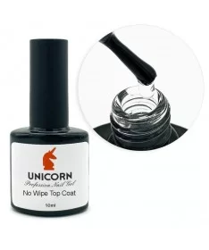 تاپ کات ناخن یونی کورن NO WIPE TOP COAT
