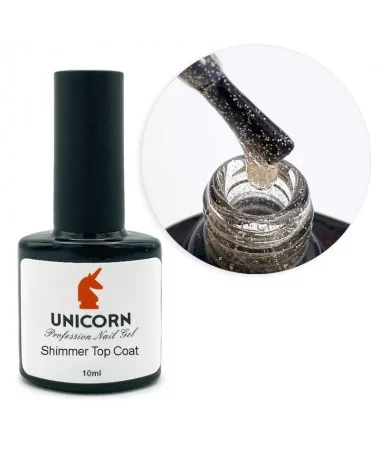 شیمر تاپ کات ناخن یونی کورن UNICORN 03