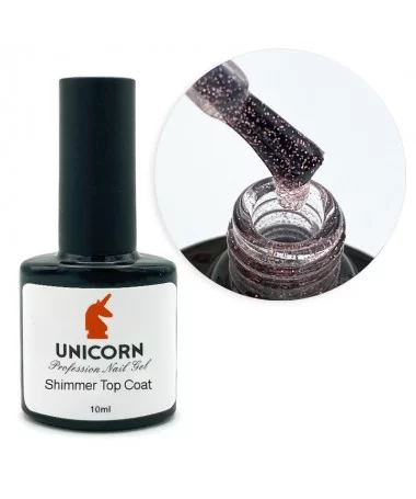 شیمر تاپ کات ناخن یونی کورن UNICORN 04