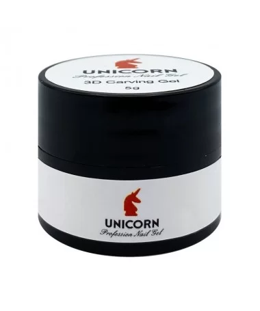 ژل 3D طراحی ناخن یونی کورن UNICORN مشکی