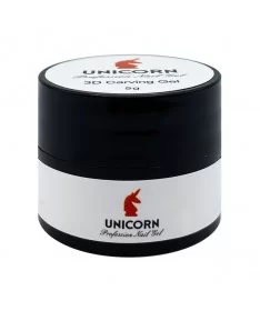 ژل 3D طراحی ناخن یونی کورن UNICORN سفید