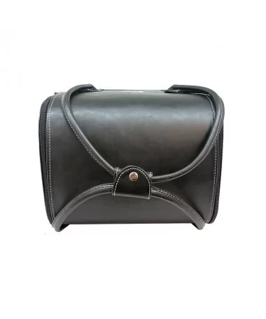 کیف لوازم کاشت ناخن چرم EM طوسی