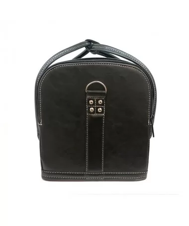 کیف لوازم کاشت ناخن چرم EM طوسی