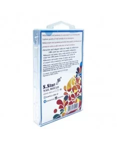 قالب کاشت ناخن اس استار S-STAR شیشه ای 100 عددی