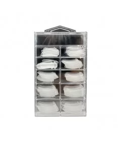 قالب کاشت ناخن اس استار S-STAR شیشه ای 100 عددی