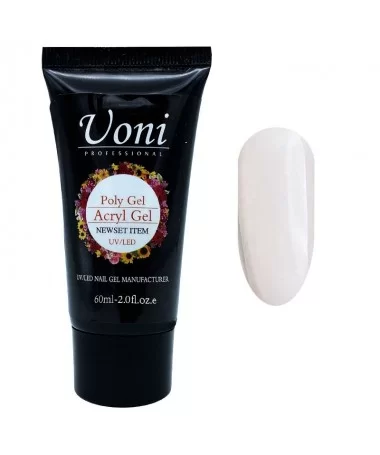 پلی ژل کاشت ناخن یونی UONI CLEAR 60ml