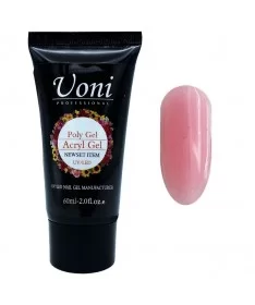پلی ژل کاشت ناخن یونی UONI PINK-06 60ml