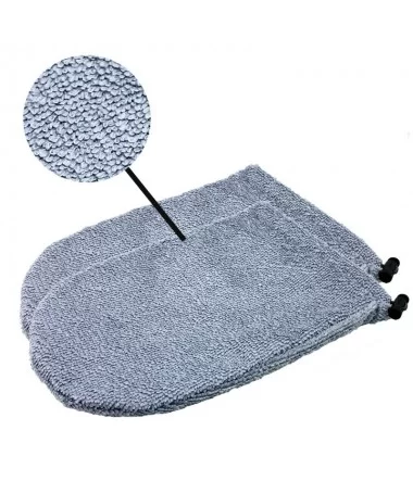 دستکش حوله ای پارافین تراپی بند دار طوسی