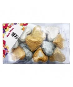 کوکتل پدیکورگلاریس بیوتی GLARIS BEAUTY قلب شاین دار پک 18عددی