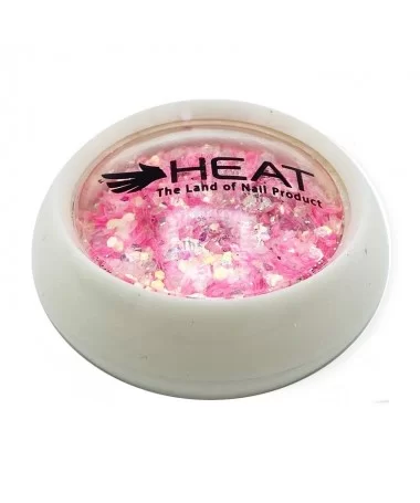 پولک ناخن هیت HEAT صورتی