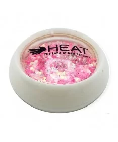 پولک ناخن هیت HEAT صورتی