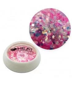پولک ناخن هیت HEAT صورتی