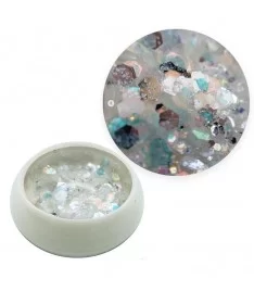 پولک ناخن هیت HEAT سفید