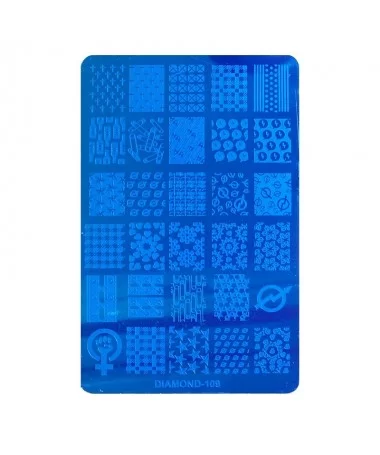 شابلون فلزی طراحی ناخن DIAMOND-109